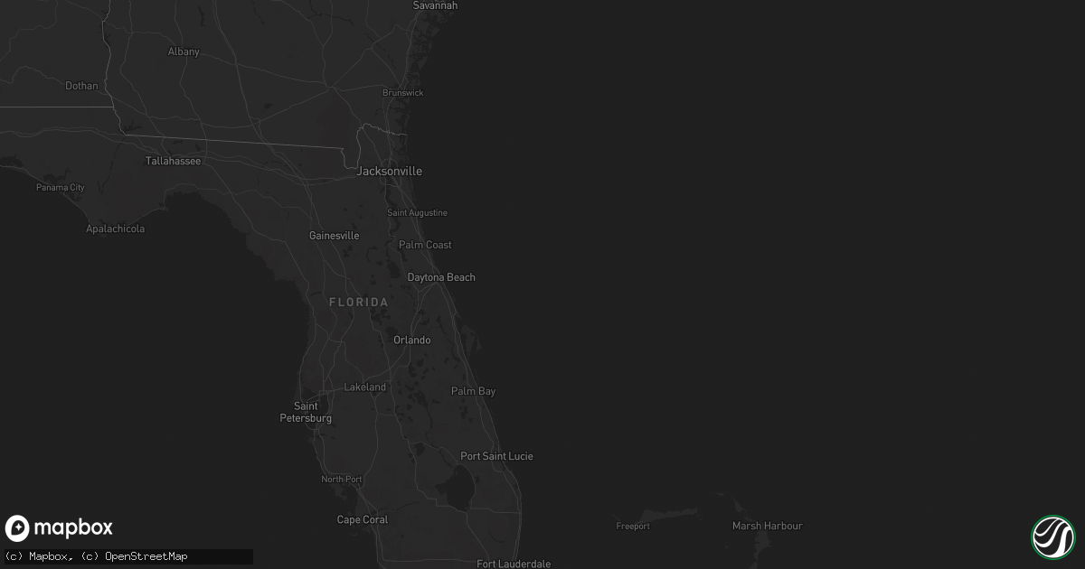Hail map on January 11, 2012