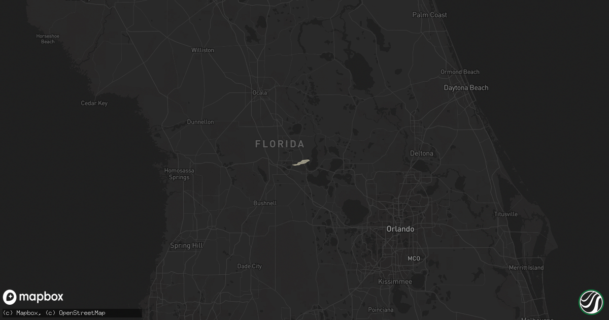 Hail map in Fruitland Park, FL on January 11, 2014