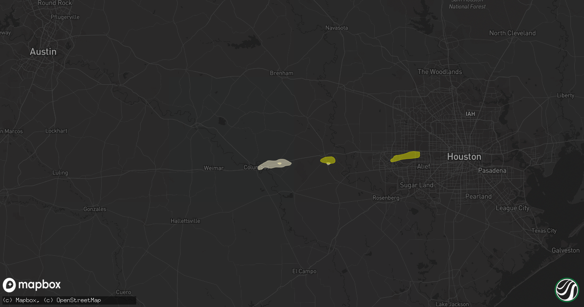 Hail map in Cat Spring, TX on January 11, 2018