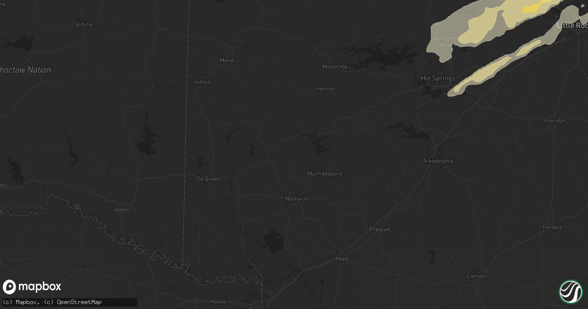 Hail map in Cabot, AR on January 11, 2024