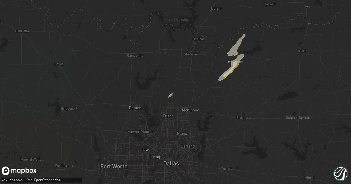 Hail map in Celina, TX on January 12, 2013