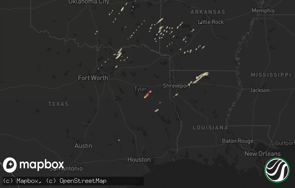 Hail map preview on 01-12-2013