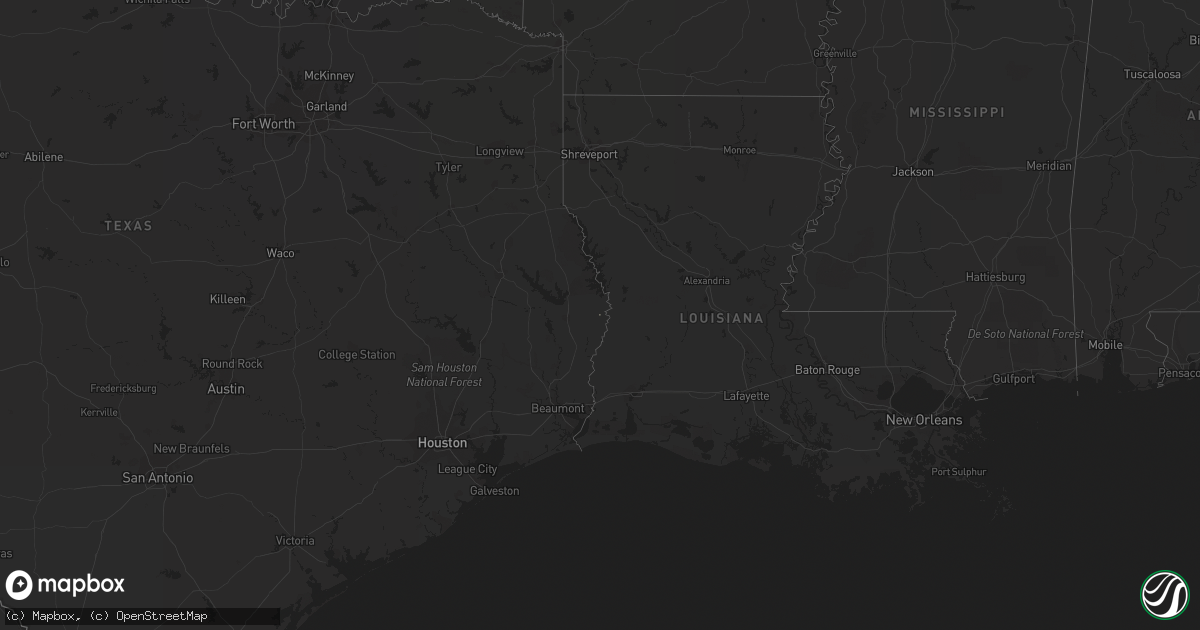 Hail map in Texas on January 14, 2013