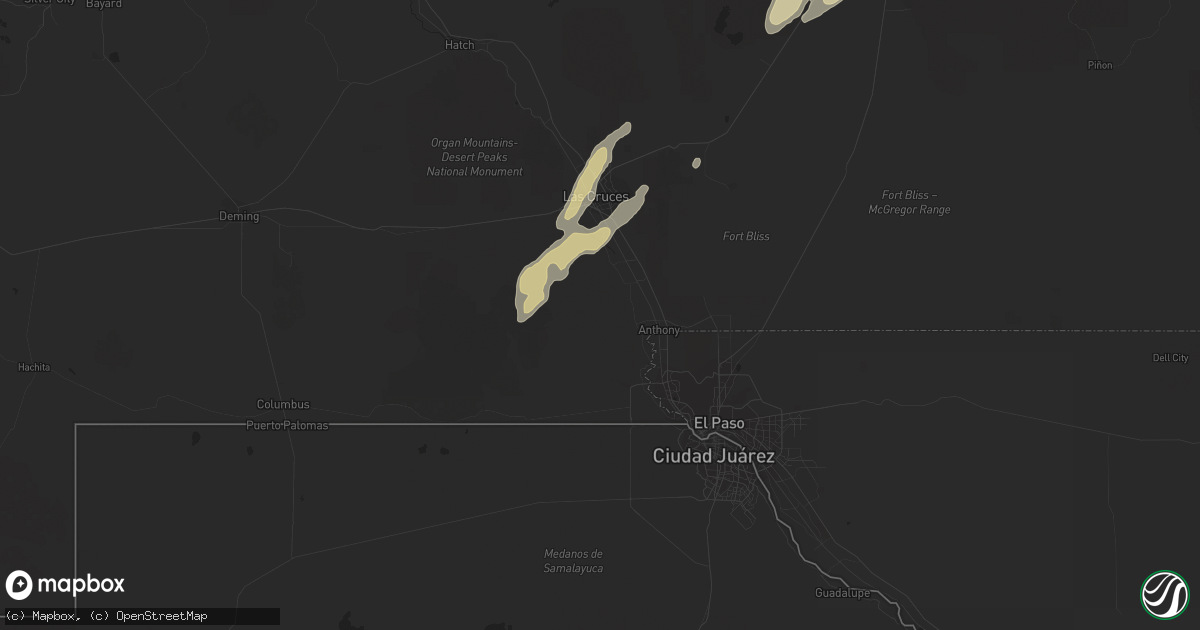 Hail map in Pecos, TX on January 14, 2017