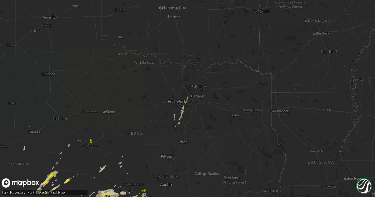 Hail map on January 15, 2017