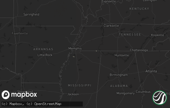 Hail map preview on 01-15-2020