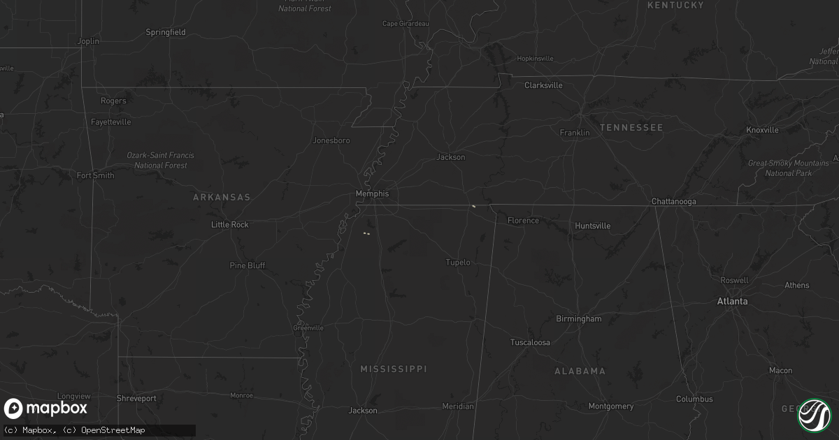 Hail map on January 15, 2020