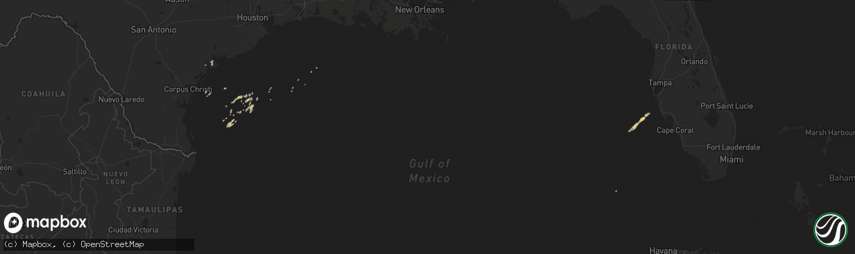 Hail map on January 16, 2016