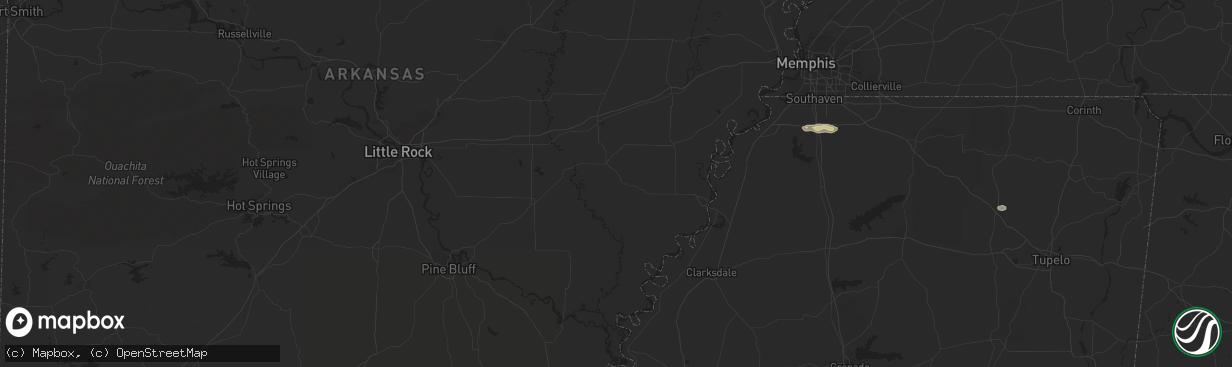 Hail map in Apple Springs, TX on January 17, 2012