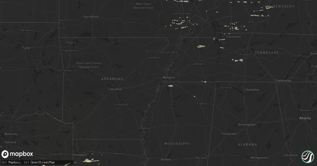 Hail map in Illinois on January 17, 2012