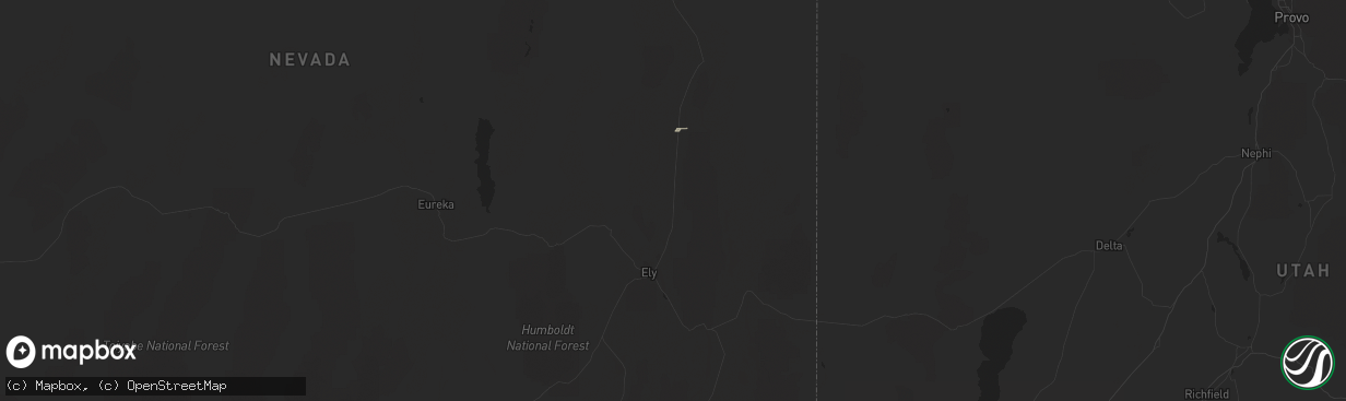 Hail map in Ely, NV on January 17, 2019