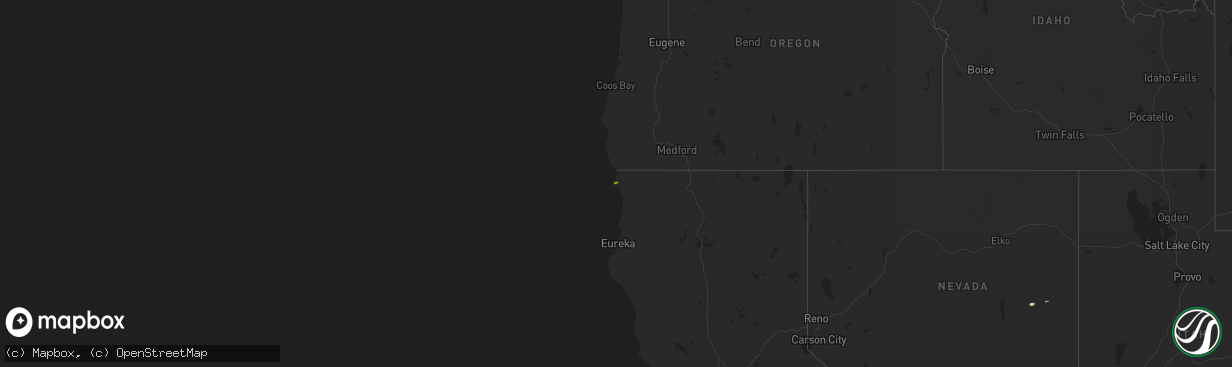 Hail map on January 17, 2019