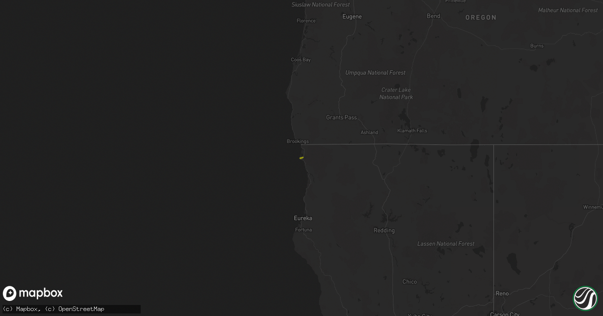 Hail map on January 17, 2019