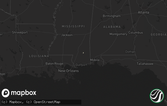 Hail map preview on 01-18-2011