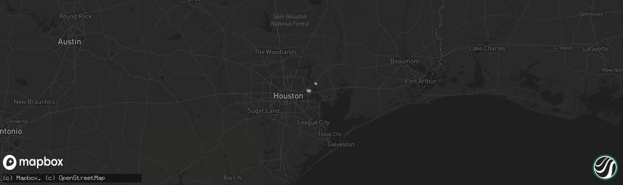 Hail map in Channelview, TX on January 18, 2019