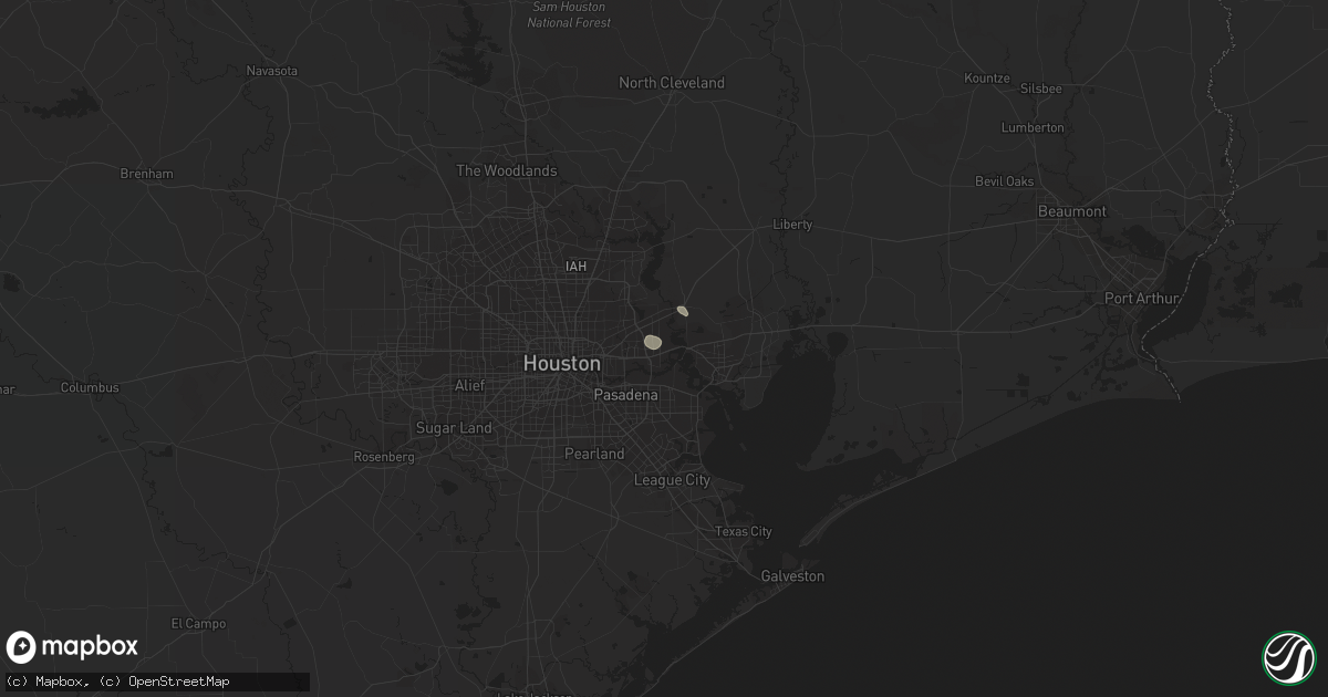 Hail map in Channelview, TX on January 18, 2019