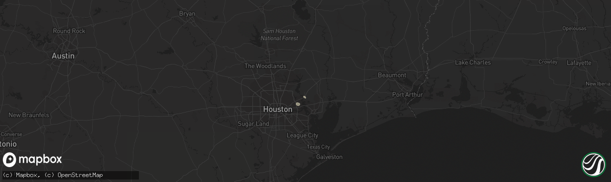 Hail map in Crosby, TX on January 18, 2019