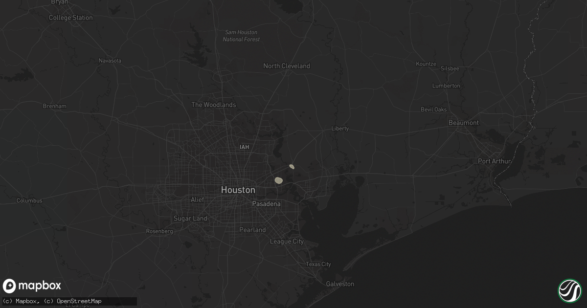 Hail map in Crosby, TX on January 18, 2019