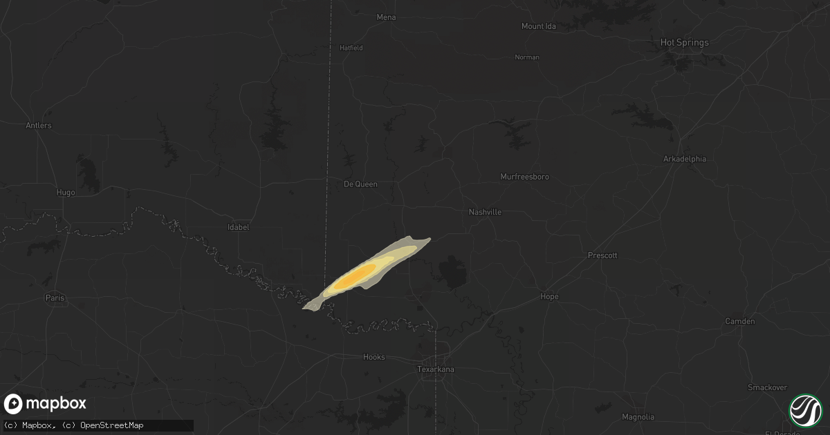 Hail map in Lockesburg, AR on January 18, 2019