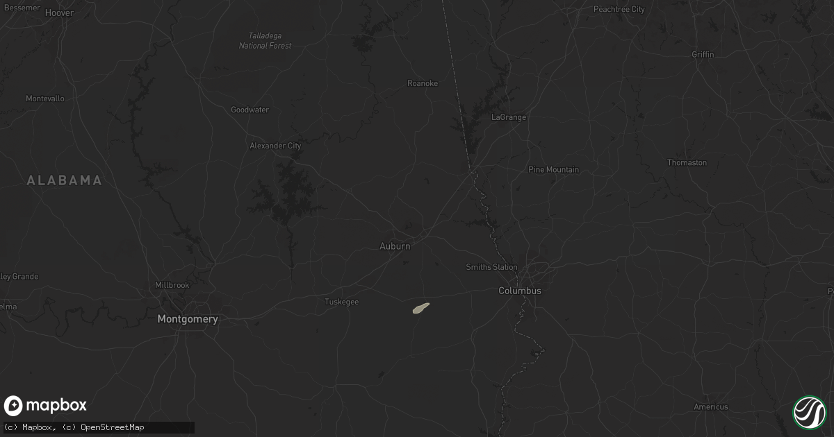 Hail map in Opelika, AL on January 19, 2019