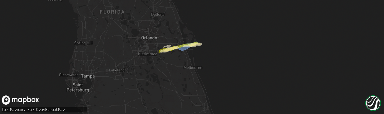 Hail map in Patrick Afb, FL on January 19, 2025