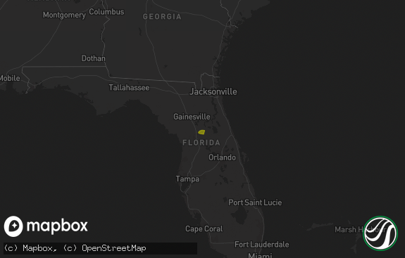 Hail map preview on 01-19-2025