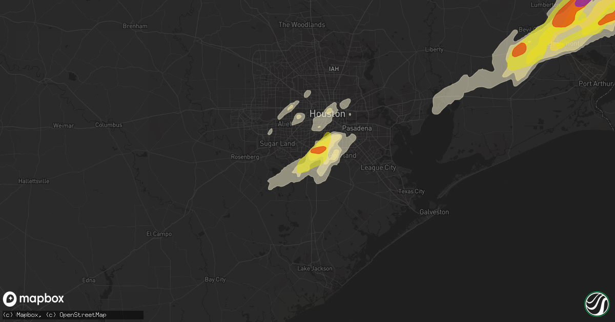 Hail map in Fresno, TX on January 20, 2017