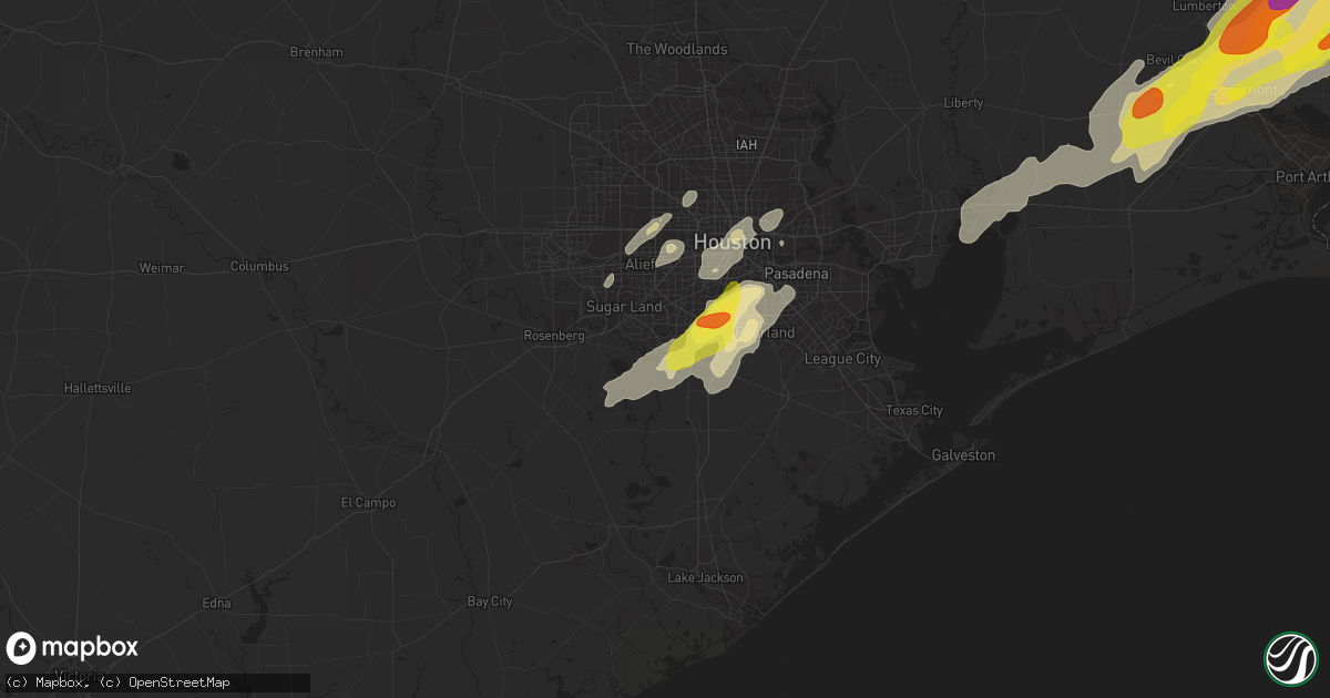 Hail map in Missouri City, TX on January 20, 2017