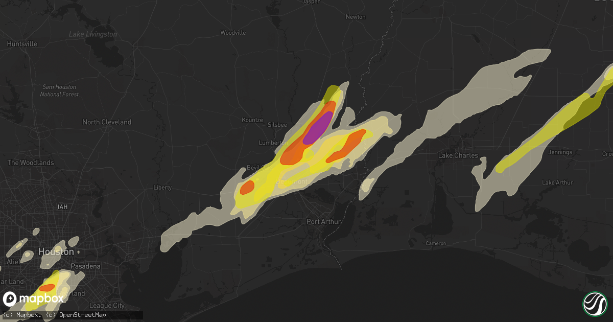 Hail map in Vidor, TX on January 20, 2017