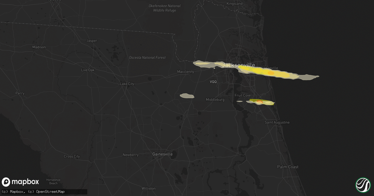 Hail map in Lawtey, FL on January 21, 2014