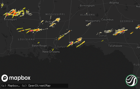 Hail map preview on 01-21-2017