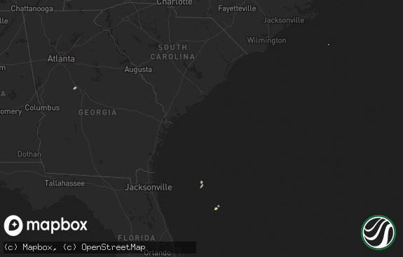 Hail map preview on 01-22-2016