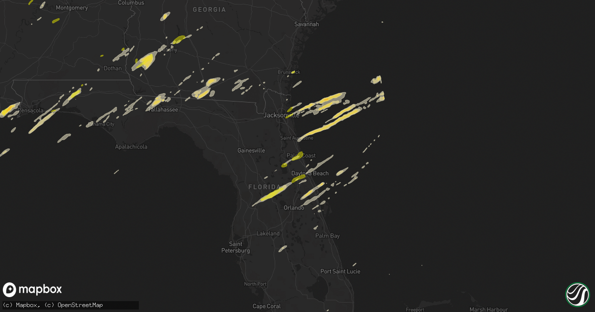 Hail map on January 22, 2017