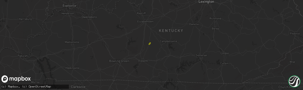 Hail map in Canmer, KY on January 22, 2018