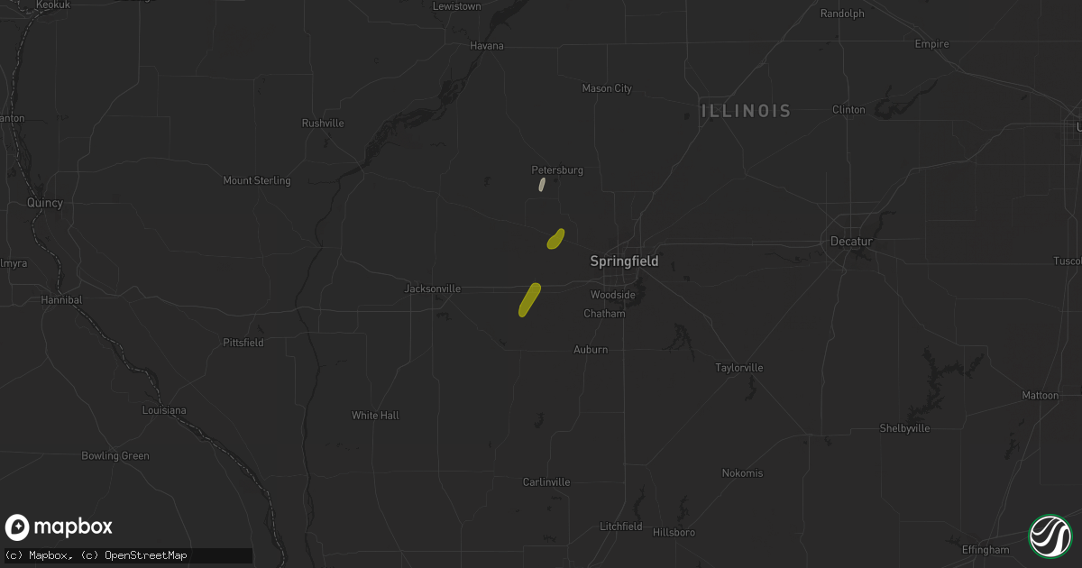 Hail map in New Berlin, IL on January 22, 2018