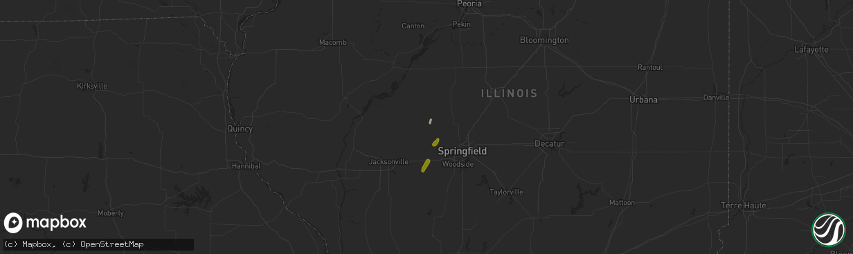 Hail map in Tallula, IL on January 22, 2018