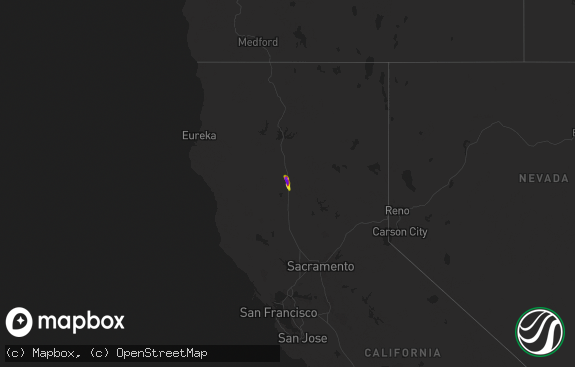 Hail map preview on 01-23-2016