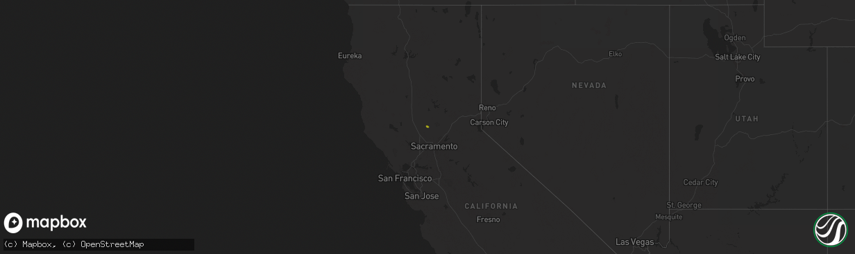 Hail map on January 23, 2017