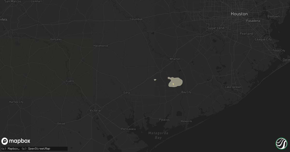 Hail map in Louise, TX on January 23, 2026