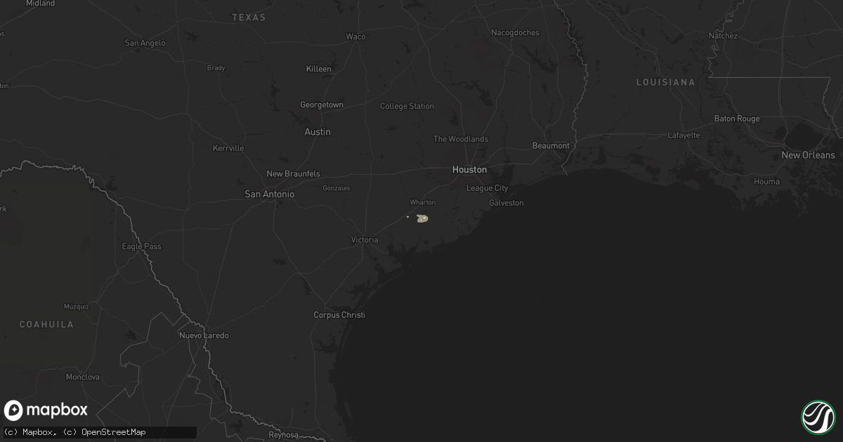 Hail map on January 23, 2026