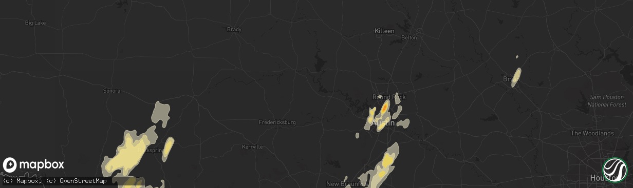 Hail map in Lockhart, TX on January 24, 2012