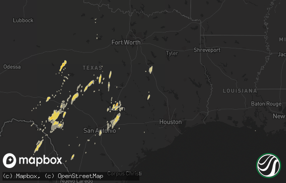 Hail map preview on 01-24-2012