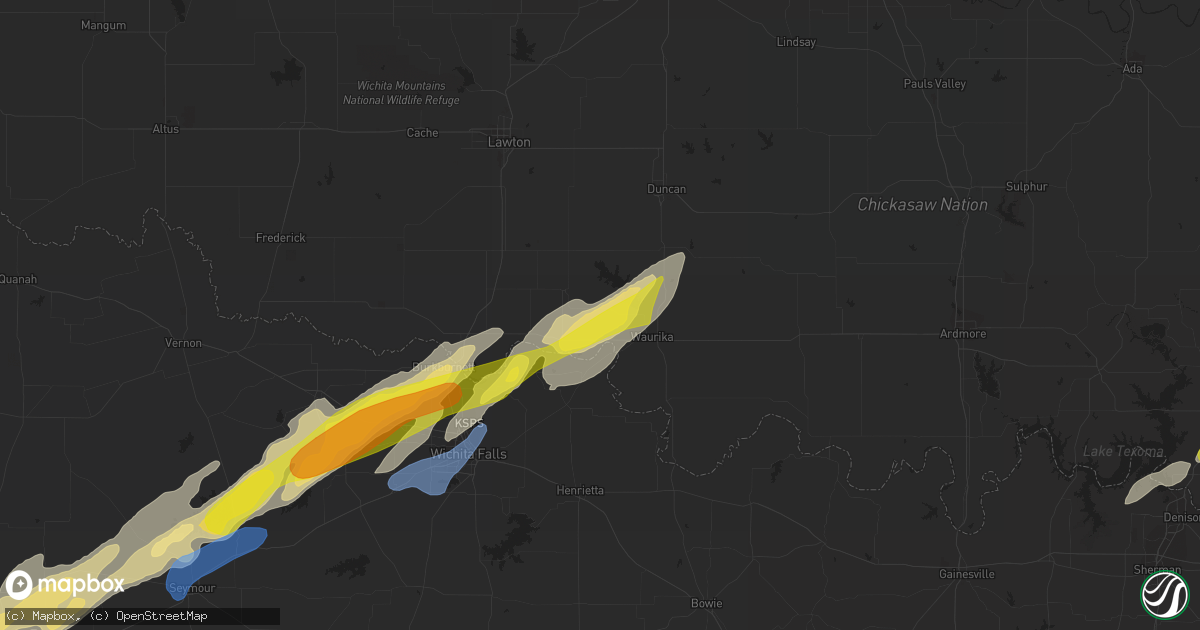 Hail map in Hastings, OK on January 24, 2021