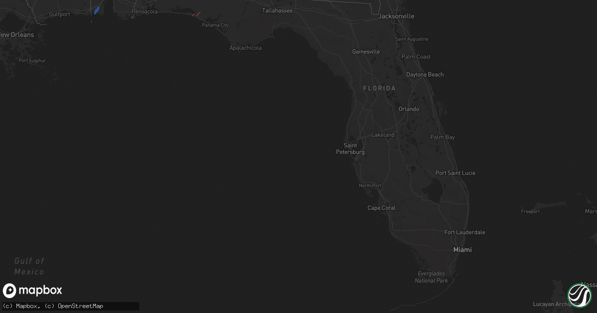 Hail Map In Florida On January 24, 2023 - HailTrace