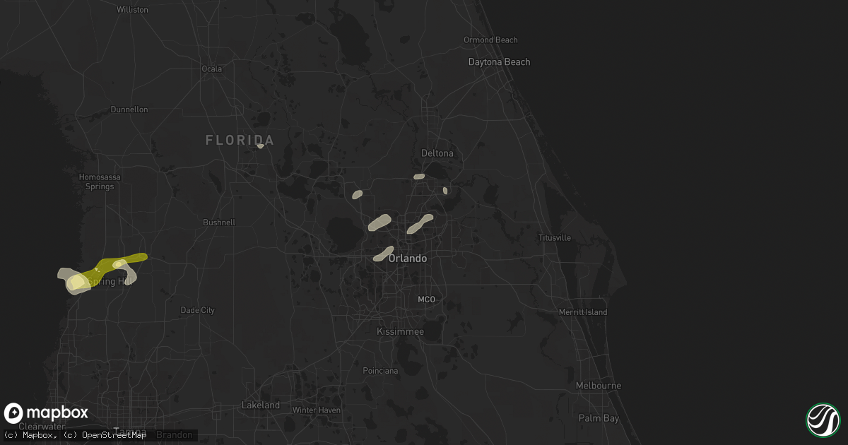 Hail map in Casselberry, FL on January 25, 2011