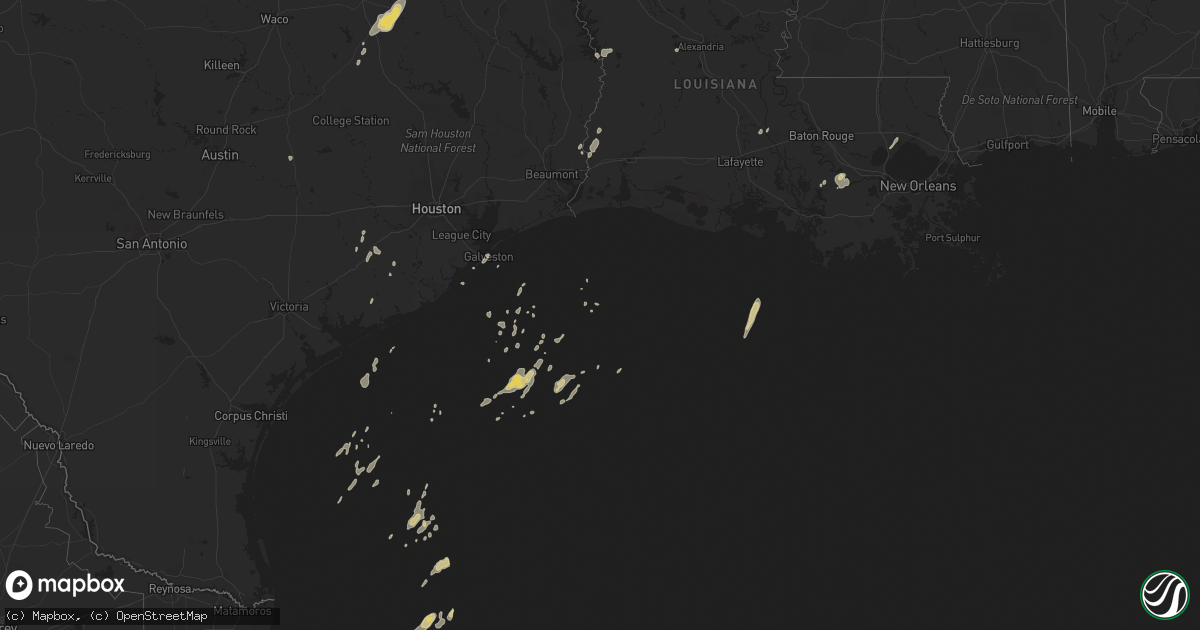 Hail map on January 25, 2012