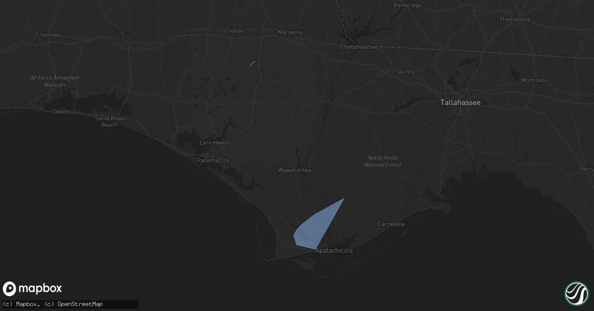 Hail map in Chipley, FL on January 25, 2023
