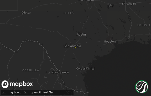 Hail map preview on 01-26-2016