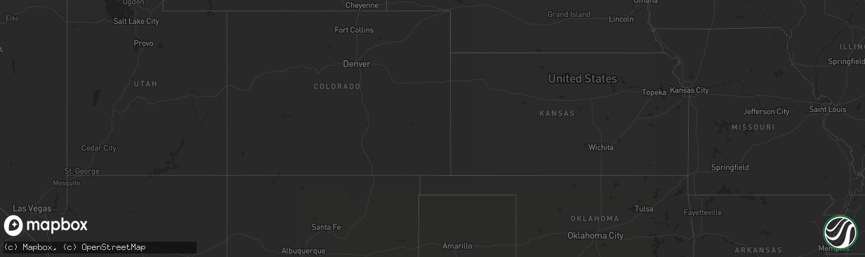 Hail map on January 27, 2021