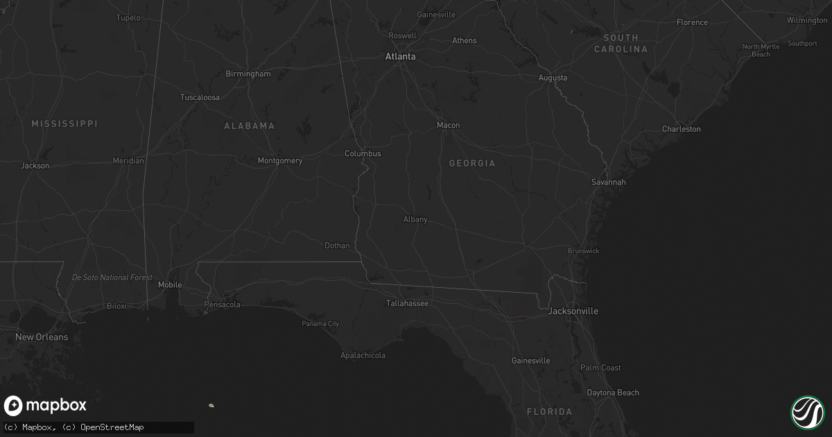 Hail map on January 27, 2024